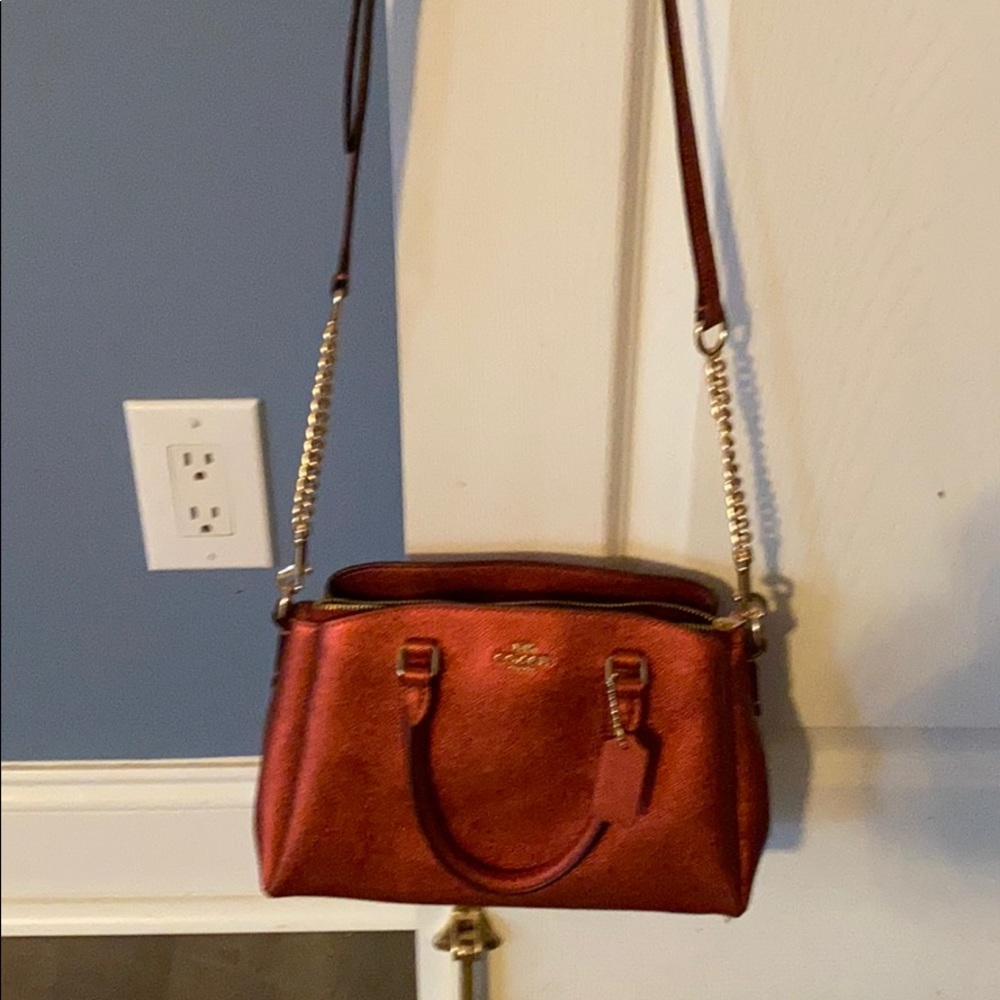 Coach crossbody bag burnt purse